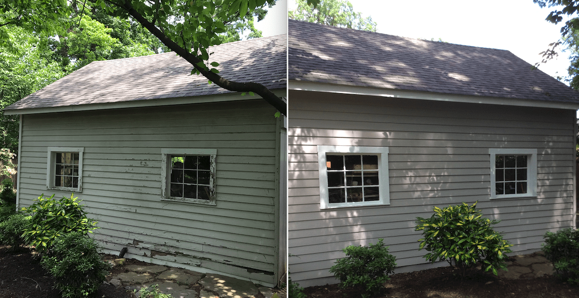 Garage project transformation before and after